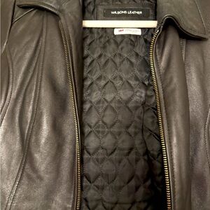 Wilson lined leather jacket. Size ladies XS